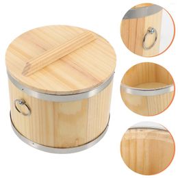 Bowls Wood Steamer Pot Dim Sum Basket Containers Lids Rice Mixing Bowl Wooden Sushi Cooker Container Lid