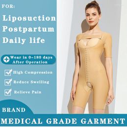 Women's Shapers Women Postpartum Bodysuit Shapewear After Liposuction Flat Abdominal Fat Waist Slimmer Grade Garment Tight Body