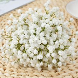 Flores decorativas de 20 cm de flor artificial de bebês cigano