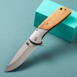 2023 Новый наружный нож Оливковой дерево Высокая твердость складной нож нож для выживания ножа переносное складное нож