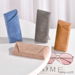 Large Capacity Fashion Eyeglasses Box for Women - Portable horizontal lazy glasses Case and Eyewear Protector Bag