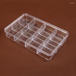 Jewelry Pouches Clear Plastic Jewellery Beads Box 12 Compartment Storage Retail Shop Display Case
