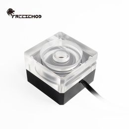 Pumps FREEZEMOD Water Cooler Water Pump UltraThin PWM Speed Control 4cm Thick Flow 500L Support OD50 Tank. PUSZM6 watercooler