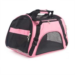 Retails Dog Travelling Bags Pet Travel Carrier For Cats Dogs Soft Sided Portable Bags Nylon Pets Supplies Bag Outdoor Breathable Handbag