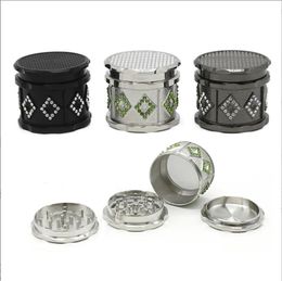 Smoking pipe New 4-layer zinc alloy smoke grinder 63mm