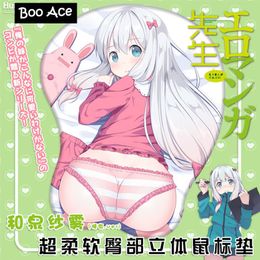 Pads SEXY MANGA TEACHER Izumi Sagiri Hot Anime 3D Boobs Breast Mouse pad Mice Pad with Silicone GEL Wrist rest Big Size 26*22cm