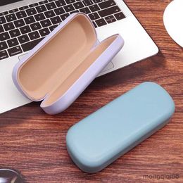 Sunglasses Cases Bags New Leather Glasses Case Square Hard Spectacle Matte Bag Sun Waterproof Pocket