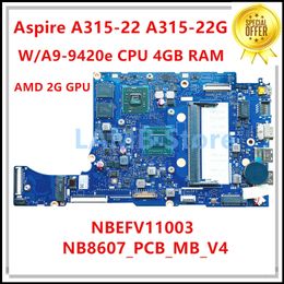 Motherboard NEW For Acer Aspire A31522 A31522G Laptop Motherboard W/A99420e CPU 4GB RAM 2G GPU NB8617H02MB NBEFV11003 NB8607_PCB_MB_V4