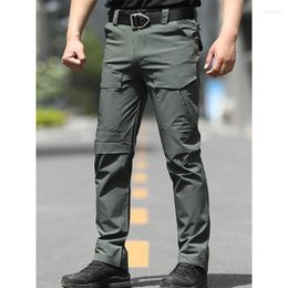 Men's Pants Quick-drying Tactical Men Breathable Spring Summer Cargo Wear-resistant Hiking Male Outdoor Overalls