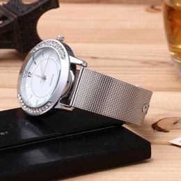 Wristwatches Women Delicate Beauty Simple Casual Bracelet Watch Suit Stainless Steel Quartz Drop Adult