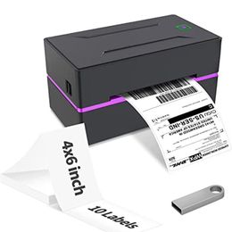 Printers 4 inch thermal printer barcode 110mm label thermal printer bluetooth USB wireless 4X6 inch printing shipping free U Disc driver