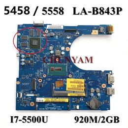 Motherboard NEW I75500U 920M/2GB FOR dell Inspiron 5458 5558 5758 Laptop Notebook Motherboard LAB843P CN0VFD5V VFD5V Mainboard 100%tested