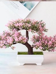 Vases Artificial Plants Pine Bonsai Small Tree Pot Potted