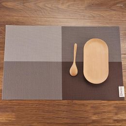 Table Mats 4pcs Modern Placemat Mat Waterproof Dinner Tablecloth Coasters Pads Heat Insulation Dining 45x30cm