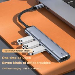 Type-C Hub Multifunctional Expansion Dock USB3.1 Docking Station USB-C PD100W Converter Extractor For Phone Computer Tablet