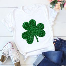 Men's T Shirts Shamrock Shirt St Patricks Day Irish Gift Clover Graphic Tee St. Leopard Man Tshirts Lucky M