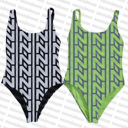 Letters Printed Swimwear Women One Piece Swimsuit Sexy Backless Bathing Suit Summer Hot Spring Swimsuit