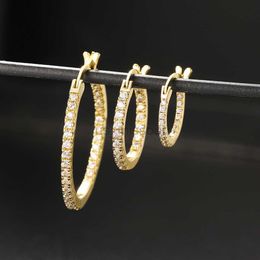 Stud Punk Round Hoop Earrings For Women Fashion Crystal Small Circle Gold Colour Cartilage Earings Girl Party Jewellery Accessories E398 J230529