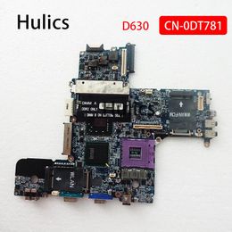Motherboard Hulics Original Laptop motherboard CN0DT781 0DT781 DT781 mainboard For DELL Latitude D630 LA3301P DDR2 main board