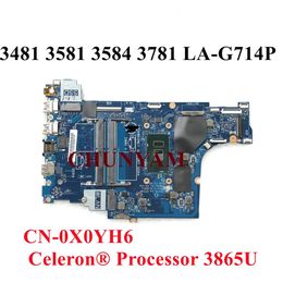 Motherboard NEW LAG714P w/ 3865U 1.8GHz FOR dell Inspiron Vostro 3480 3580 3481 3581 3584 3781 Laptop Motherboard CN0X0YH6 X0YH6 Mainboard