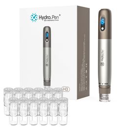 Latest Original Hydra Pen H3 With 12pcs Free Needles Adjustable Liquid Output Microneedling Pen Skin Rejuvenation Anti-aging Device For Home Use