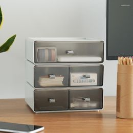 Storage Bottles Desktop Box Drawer-type Office Documents Organise Shelves Boxes And Cabinets On Student Desks.