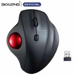 Mice Bluetooth Mouse Rechargeable 2.4G USB Wireless Mice Ergonomic Trackball Mouse For Laptop Tablet PC Mac Computer 600 800 1600 DPI