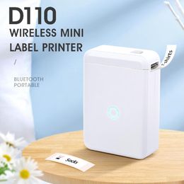 Printers Niimbot D110 Wireless Mini Printer Portable Pocket Label Printer Bluetooth Thermal Printer Fast Printing Home Use Office