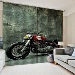 Curtain High Quality Blackout Curtains Drapes Cool Motorcycle For Living Room Bedroom Home Decor Po 3D Cortinas
