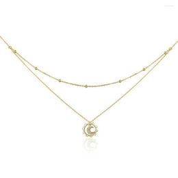 Chains Genuine 925 Sterling Silver Gold Colour Woman High Jewellery Fit Original Sun Pendant Pnecklace Girl Party Valentine Gift