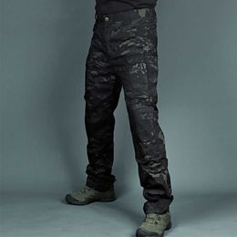 Men's Urban Cargo Classic Outdoor Hiking Travel Army Tactical Jogging Pants Camo Military Multi Pocket Trousers P230529