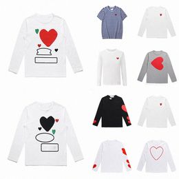 Mens Play Womens Sweatshirts CDG Hoodies Quality Sweater Loose Women Commes Des Hoodie with Label Fashion Hip Hop Letters Long Sleeve Top Jacket red h e85U#