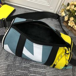 Pillow Tote Bags Men Fashion Crossbody Travelling Soft Grid Leather Embossing Cheque Coin Purse Shoulder bags messenger bag briefcase