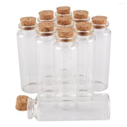 Storage Bottles Wholesale 24 Pieces 45ml 30 90mm Glass With Cork Stopper Spice Container Jars Vials For Wedding Gift