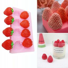 Baking Moulds Strawberry Fondant Mould Fruit Mould For Chocolate Birthday Cake Decorating Tools Cupcake Toppers Wax Melts Candle