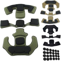 Cycling Helmets Fits Team Wendy Helmet Pads Padding Kit Memory Foam Carpet for ACH MICH Wendy Tactical Helmet Accessories 230526
