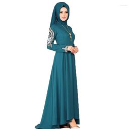 Ethnic Clothing Fashion Muslim Dress Women Abaya Ramadan Party Dubai Turkey Middle East Irregular Islamic Prayer S-5XL