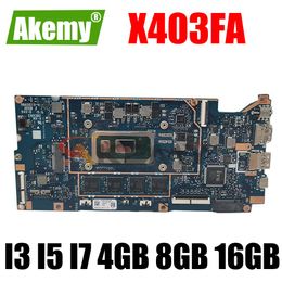 Motherboard X403FA Motherboard for ASUS VivoBook ADOL14F X403F A403F L403FA 4GB 8GB 16GB RAM I3 I5 I7 CPU Laptop Mainboard