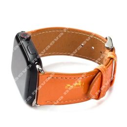 Luxury Brand Smart Straps For Iwatchs 4 5 6 7 8 Designer Iwatch Band Fashion Women Watch Strap Luxurys Leather Replace Watchband