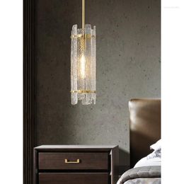 Pendant Lamps Copper Light Luxury Bedroom Bedside Chandelier Modern Minimalist Living Room Designer Restaurant Bar Porch Lamp