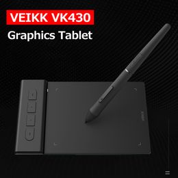 Tablets VEIKK VK430 Graphics Tablet Digital Drawing Tablet with 8192 Levels Pressure Sensitivity 5080LPI Resolution 4 Express Keys