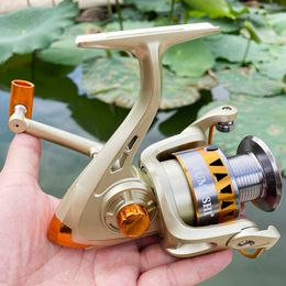 Fishing Accessories GHOTA rotating Carp fish circle saline Aluminium scroll 2000-70000 series 5.2 1 reservoir pool P230529