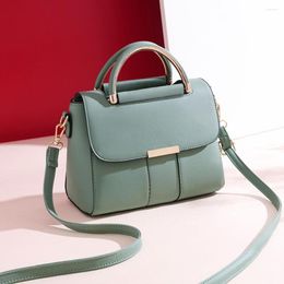 Evening Bags Womens Shoulder Bag PU Leather Cute Handbags And Purse 2023 Summer Solid Japanese Style Messenger For Ladies