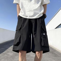 Men's Shorts Mens Summer Multi Pocket Cargo Sports Casual Pants Rank Basketball Long Frame