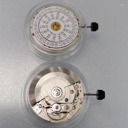 Watch Repair Kits Accessories Original SW220 Movement Automatic Mechanical Double Calendar Three Needle White Machine Gold