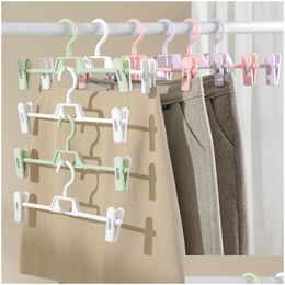 Other Laundry Products Plastic Adjustable Clothespin Trousers Rack Pinch Grip Drying Skirt Peg Hanger Space Saving Drop Delivery Hom Dhydp