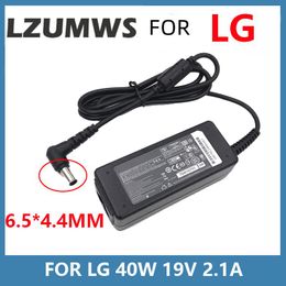 Chargers 19V 2.1A 6.5*4.4MM Adapter FOR LG 24 Inches LED LCD Monitor AP16BA LCAP26BE ADS45FSN19 19040GPCU Charger Power Supply Cord