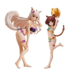 Funny Toys FREEing NekoPara Azuki Coconut Swimsuit Ver. S-style 1/12 PVC Action Figure Anime Sexy Figure Model Toys Collection D