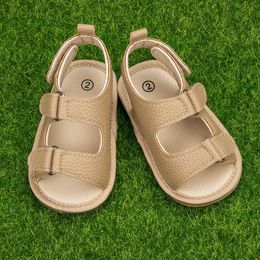 Sandals New Baby Sandals Baby Shoes Baby Boy Girl Sandals Soft Bottom Sole Anti-Slip Infant First Walker Crib Shoes Newborn Moccasins