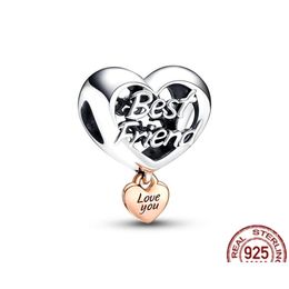 Charms Fit Original Pandora Bracelet Love You Friend Heart Murano Glass Sea Turtle Dangle Charm Bead Sier 925 Diy Jewellery Gift Drop Dhjee